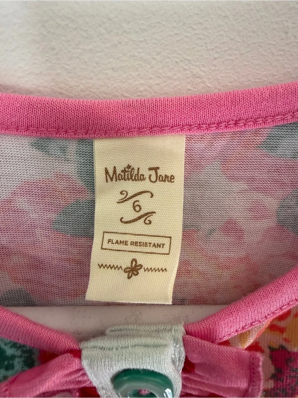 Matilda Jane Multicolor Floral Nightgown with Polka Dot Pockets